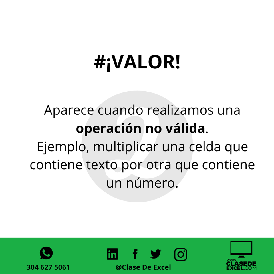 Error de valor