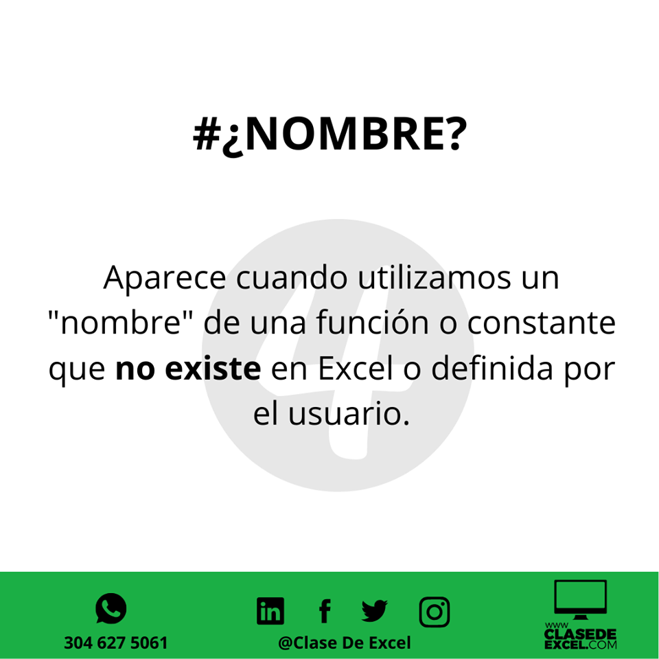 Error de nombre