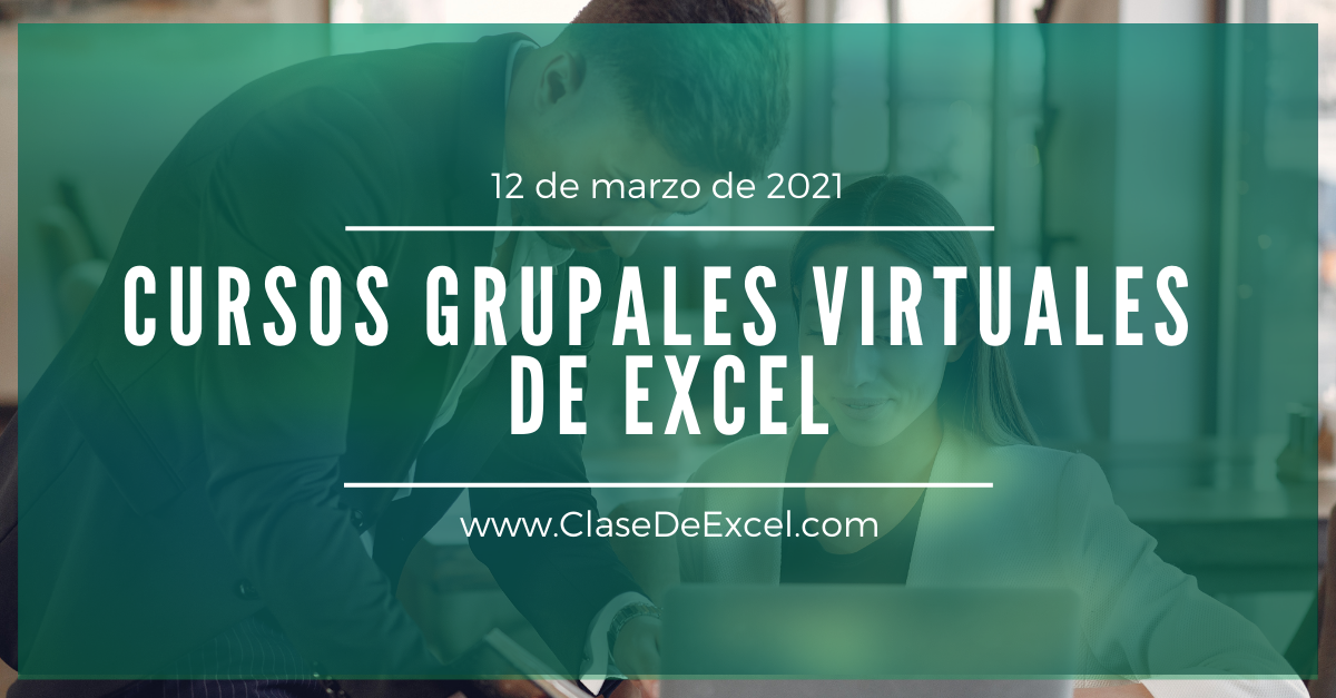 Cursos grupales virtuales de Excel