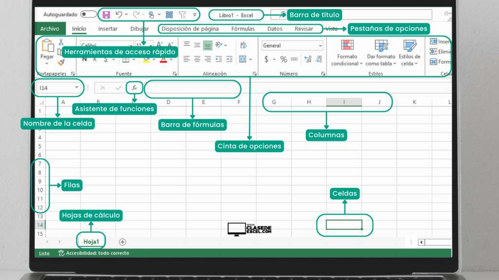 Guía para Principiantes en el Mundo de Excel: La interfaz de Excel
