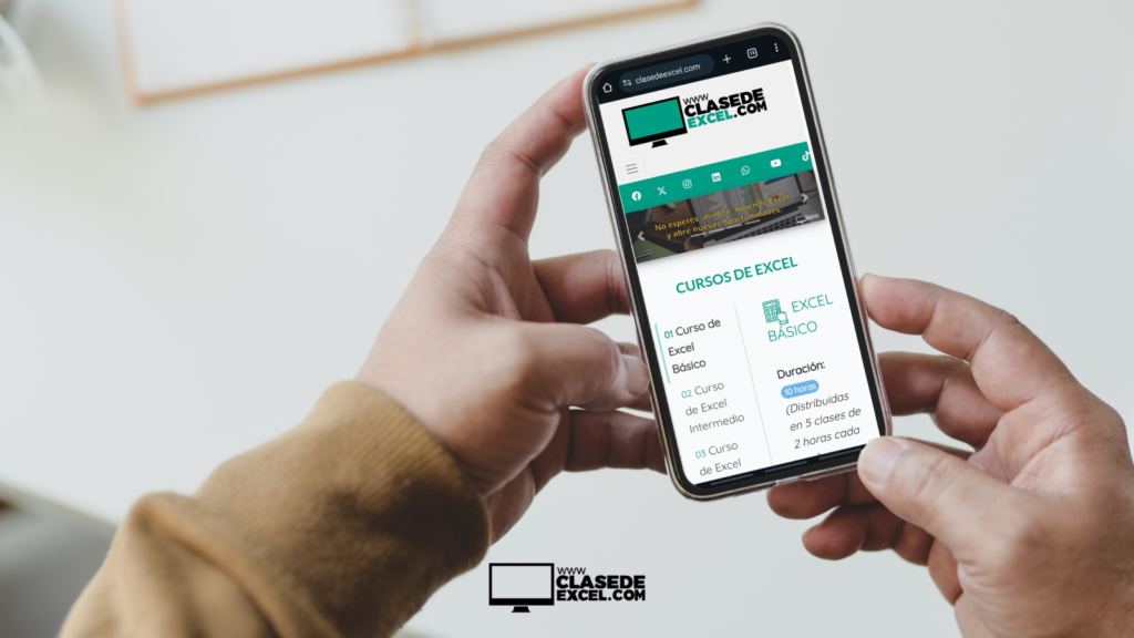 sitio web de Clase de Excel